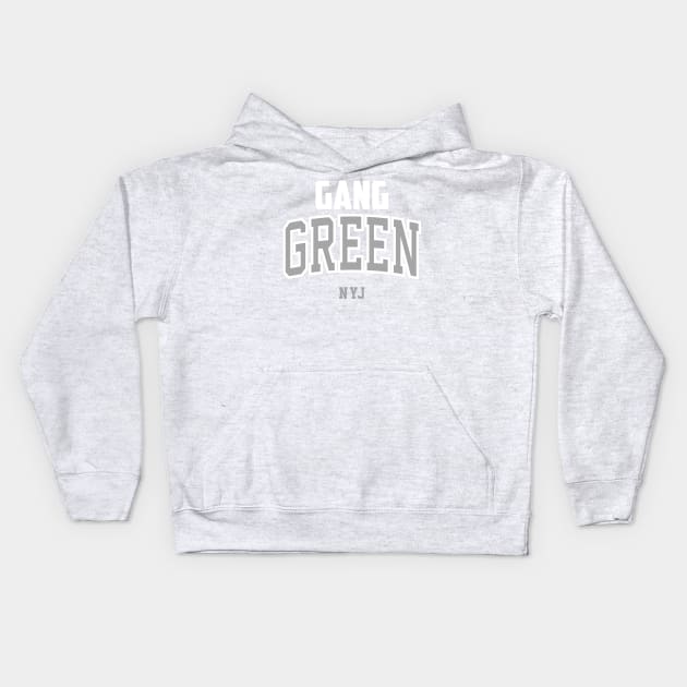 Gang Green Football New York Kids Hoodie by funandgames